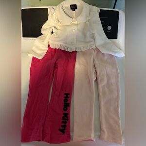 Toddler Girl Pink and Cream Bundle